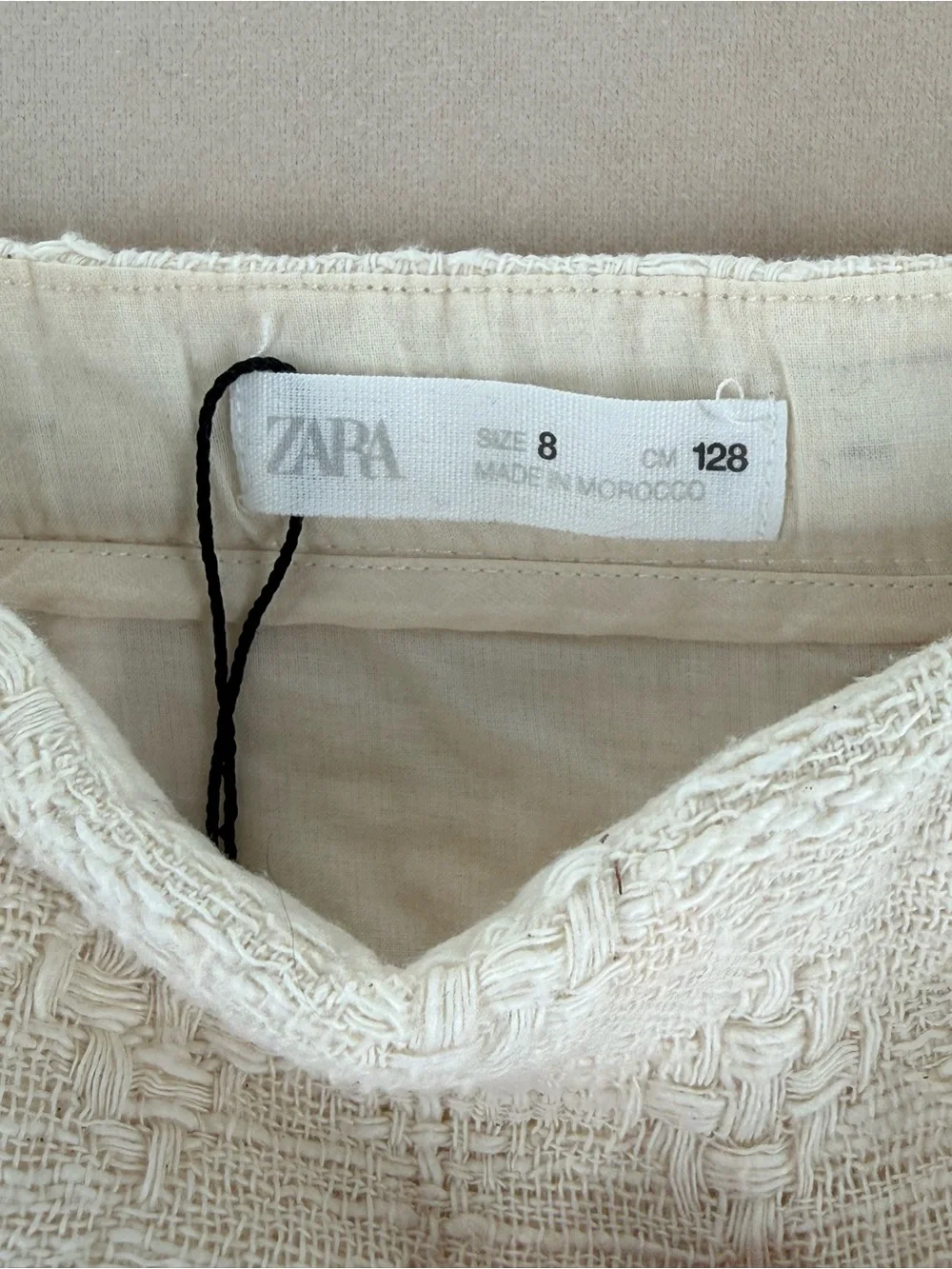Zara Girls Crochet Sweater & Skort Outfit Set Size 8